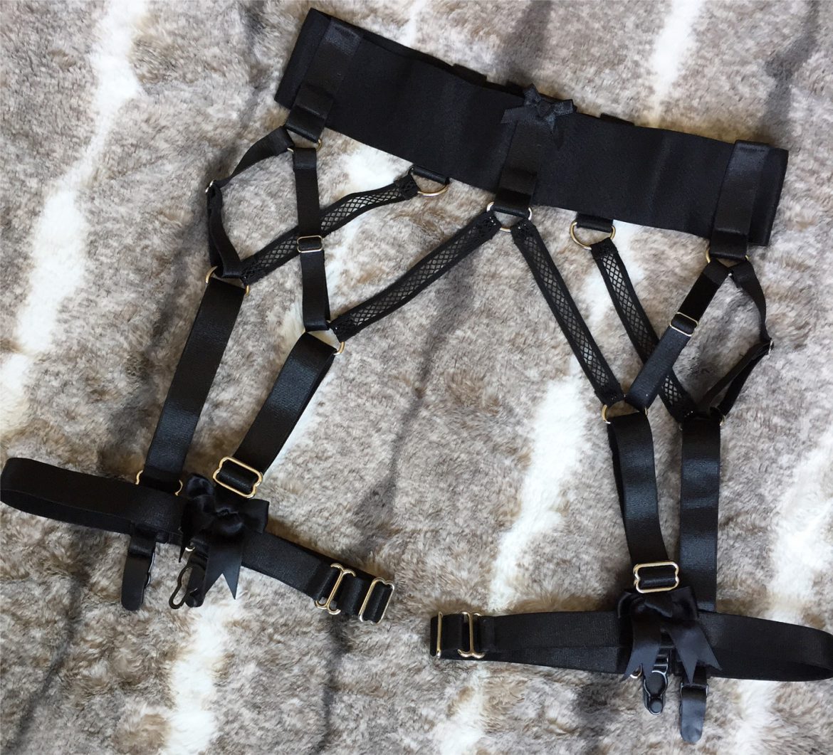 Lingerie Review Creepyyeha Ravish Me Bra Suspender Belt Set Esty