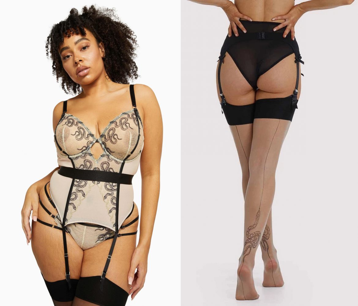 Lingerie Sets With Matching Stockings Esty Lingerie