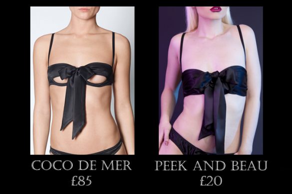 Splurge or Save? Coco de Mer vs. Peek and Beau Peekaboo Bow Bra