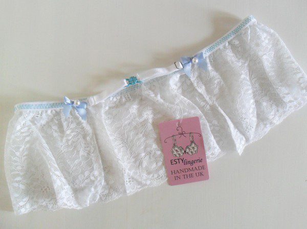 Bridal white lace tutu belt lingerie