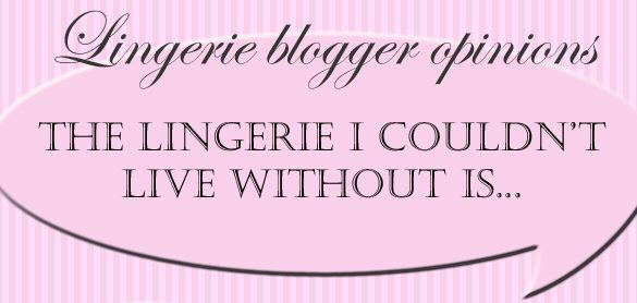 Lingerie Blogger Opinions: The Lingerie I Couldn’t Live Without Is…