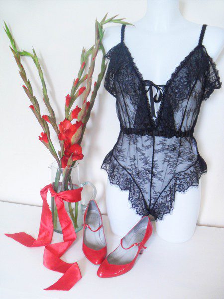 Oh Là Là Chéri Sadie Lace & Satin Teddy & Reviews