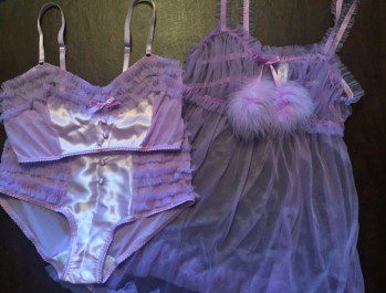 Lilac Rose lace bodysuit