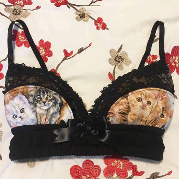 Intimates & Sleepwear, Cat Print Bra And Panty Set