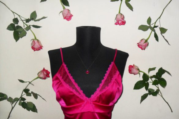 Lingerie Review: Mimi Holliday Raspberry Ripple Silk Slip
