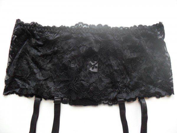 Miss Naughty Luxury Deep Lace Suspender Belt