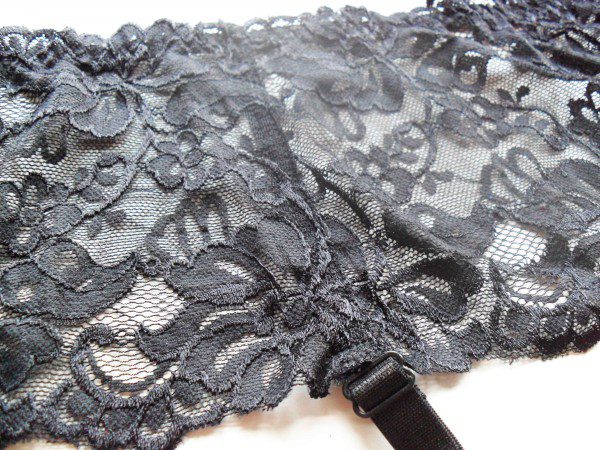 Miss Naughty Luxury Deep Lace Suspender Belt