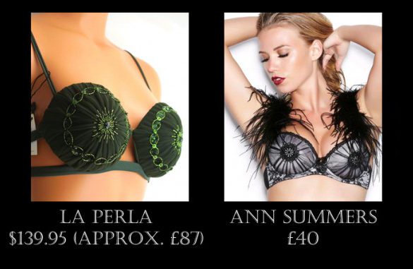 Splurge or Save? La Perla vs. Ann Summers Gathered Chiffon Bra