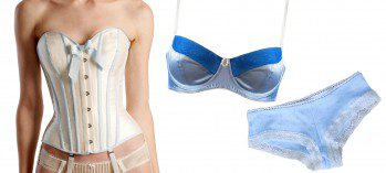 The Colours of Christmas - Handmade White and Ice Blue Lingerie