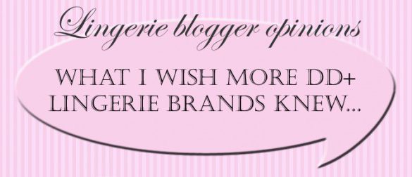 Lingerie Blogger Opinions: What I Wish More DD+ Lingerie Brands Knew…