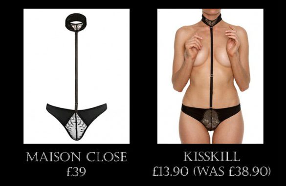 Splurge or Save? Maison Close vs. KissKill Choker Harness Thong