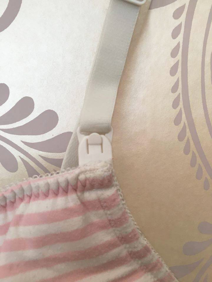 Royce Candy Blossom Adjustable Size Maternity/Nursing Softcup Bra (1128),  36G/GG/H, Pink Stripe 