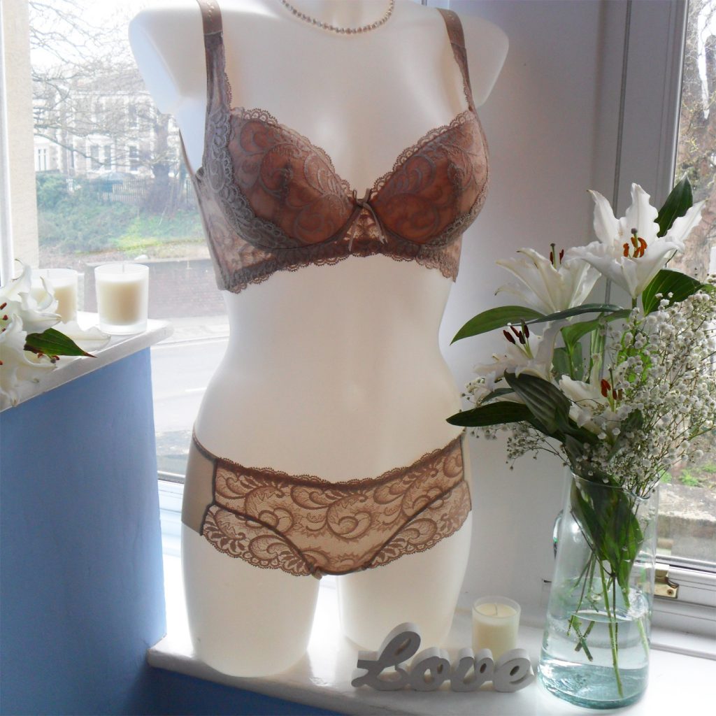 Lingerie Review: TKC Design Inc. Electric Dahlia Bralette Set