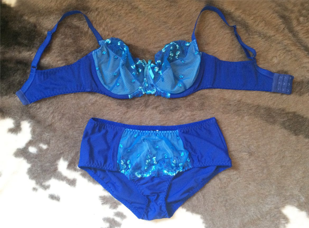 Lingerie Review: Viva Voluptuous Skye Blue Plus Size Bra & Briefs ...