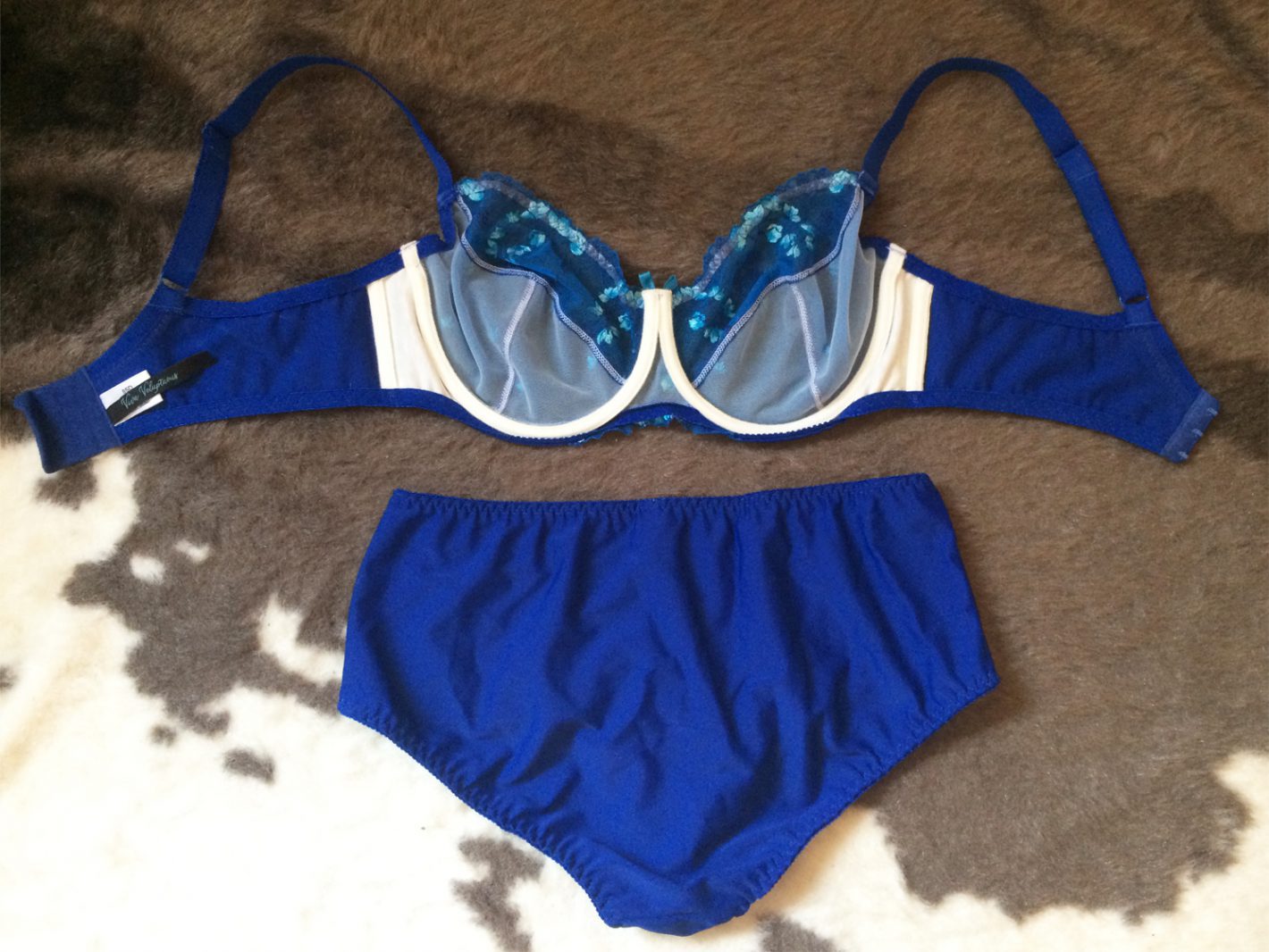 Women's Blue Plus Sized Lingerie