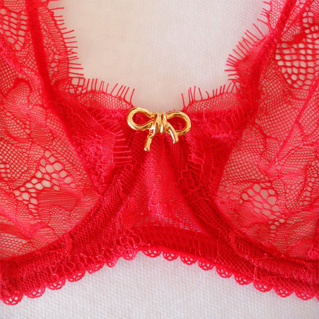 Mimi Holliday Hide and Seek bra with gold bow