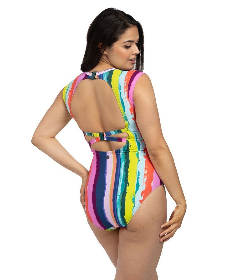 Rainbow Stripe Swimwear to Brighten Your Day!