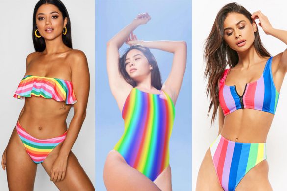 Rainbow Stripe Swimwear to Brighten Your Day!