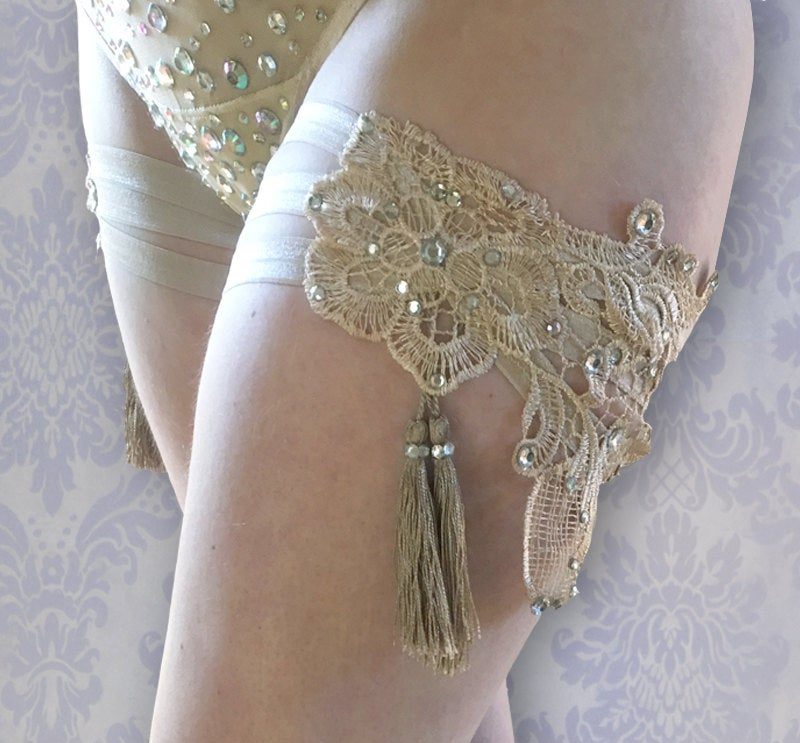 Luxury Lace Garter Suspender Belt & Matching Thong Set