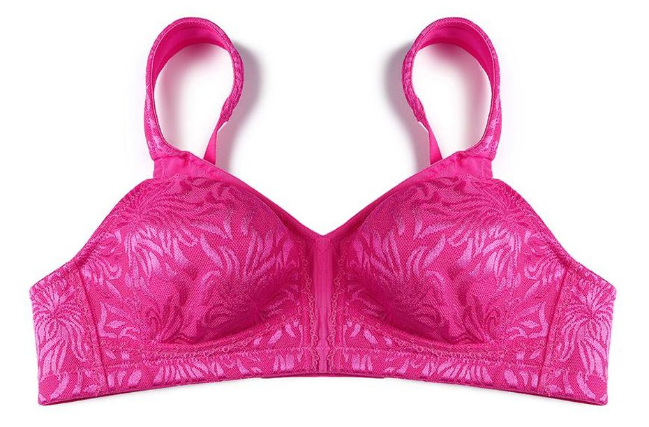 Buy online Pink Non Padded Minimizer Bra from lingerie for Women