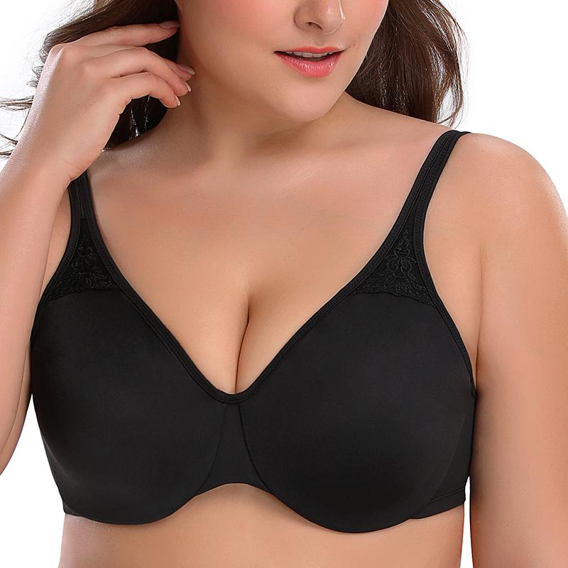 WingsLove Lace Minimizer Bras for Women Plus Size Underwire