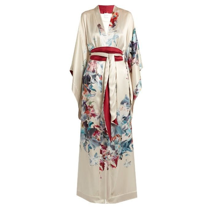 Carine Gilson Wonderland silk robe