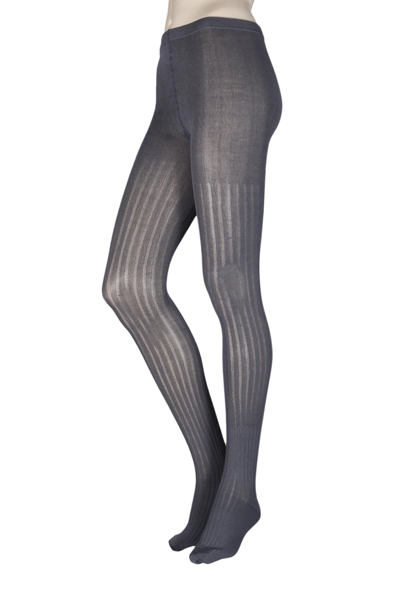 Bamboo Essential Plain Tights in Grey