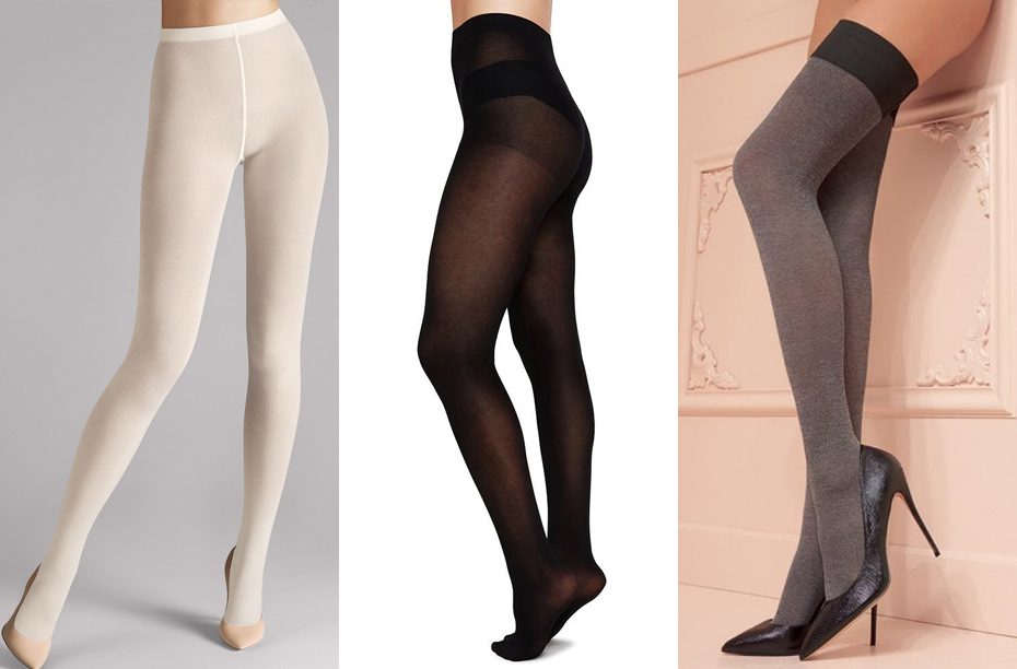 Thin Ribbed Cotton Tights – Paired Hosiery