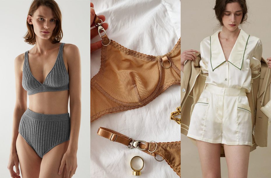 Fuchsia Fever Comfort Bra, Brief, Suspender & Bag Gift Set - Mimi