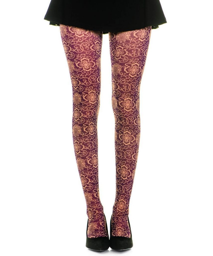 Oroblu Paisley Floral Pattern Tights