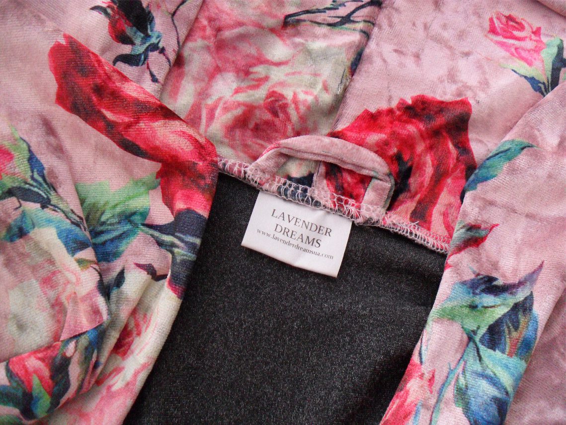 Loungewear Review: Lavender Dreams Floral Velvet Robe | Esty Lingerie