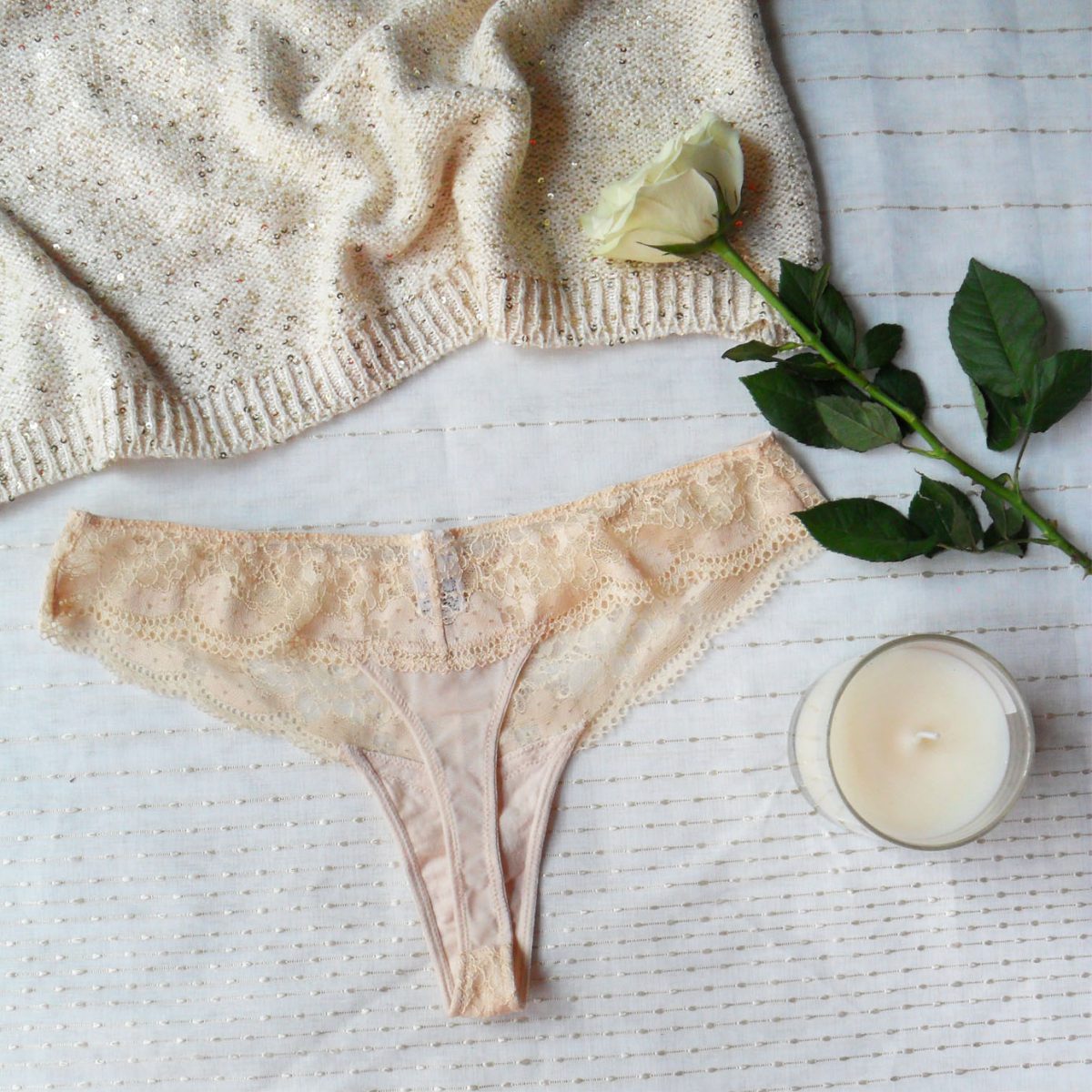 Bare The Smoothing Lace Thong & Reviews