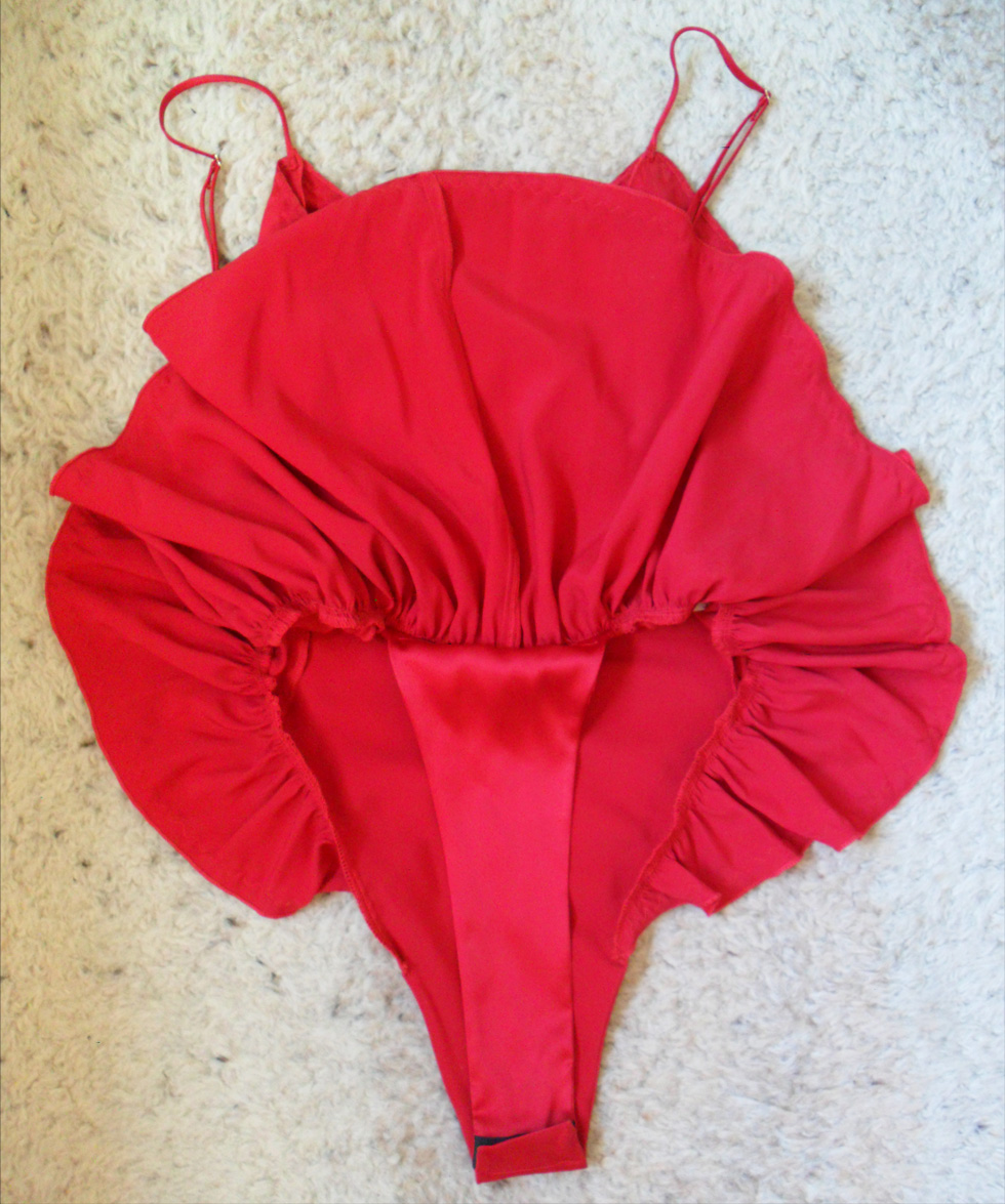 Luxury Lingerie Review: Lucy Jones Silk Bodysuit & French Thong