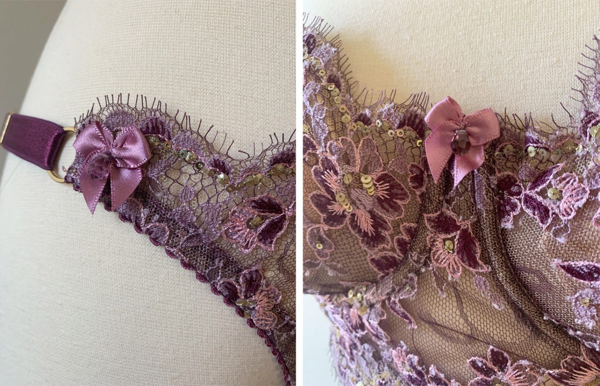 lavender lace bralette - Gem