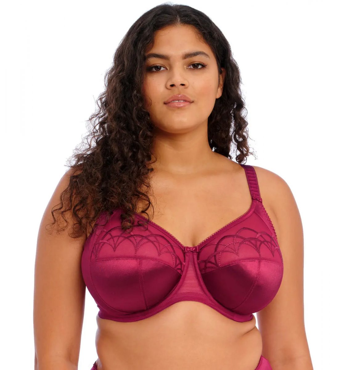 Elomi Cate plus size underwired bra in Berry