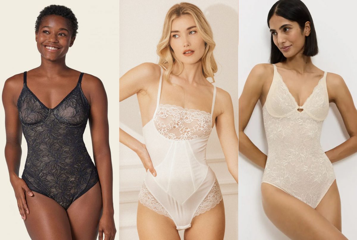 Pretty lace shaping bodysuits - Leonisa, Cadolle and Triumph