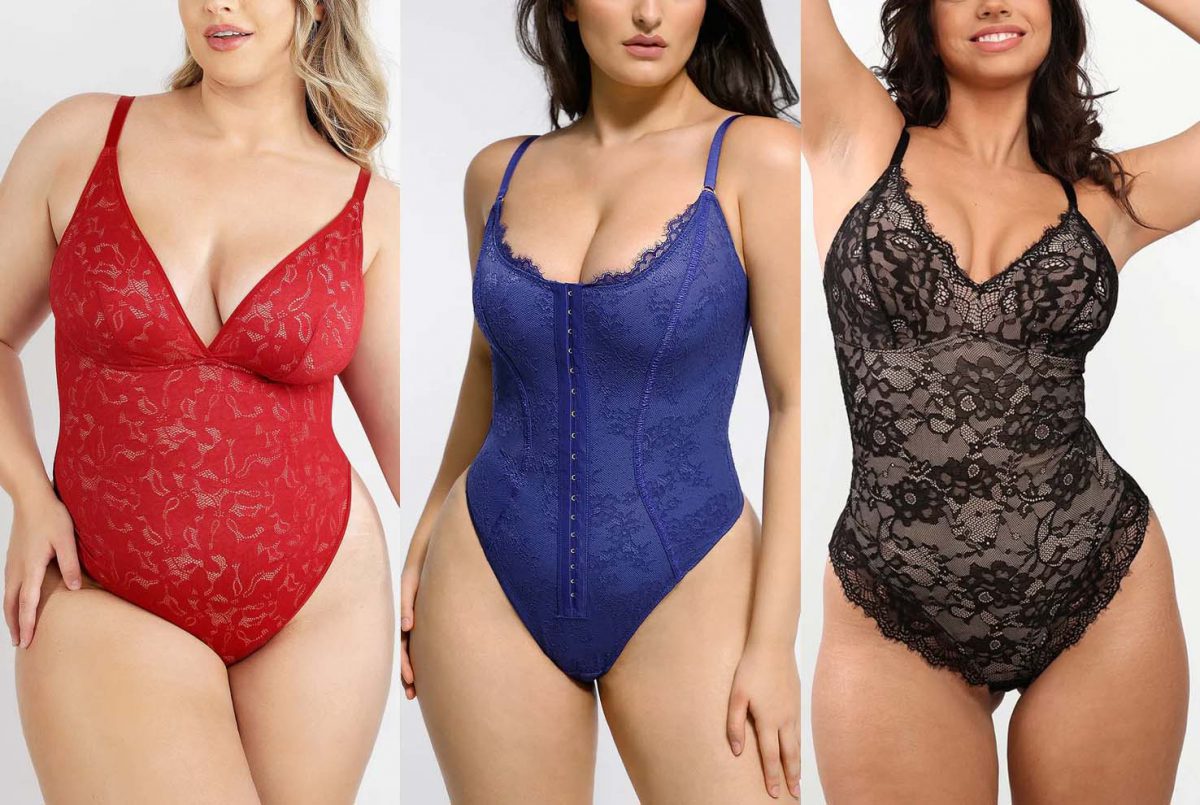 Shapellx lace shapewear bodysuits