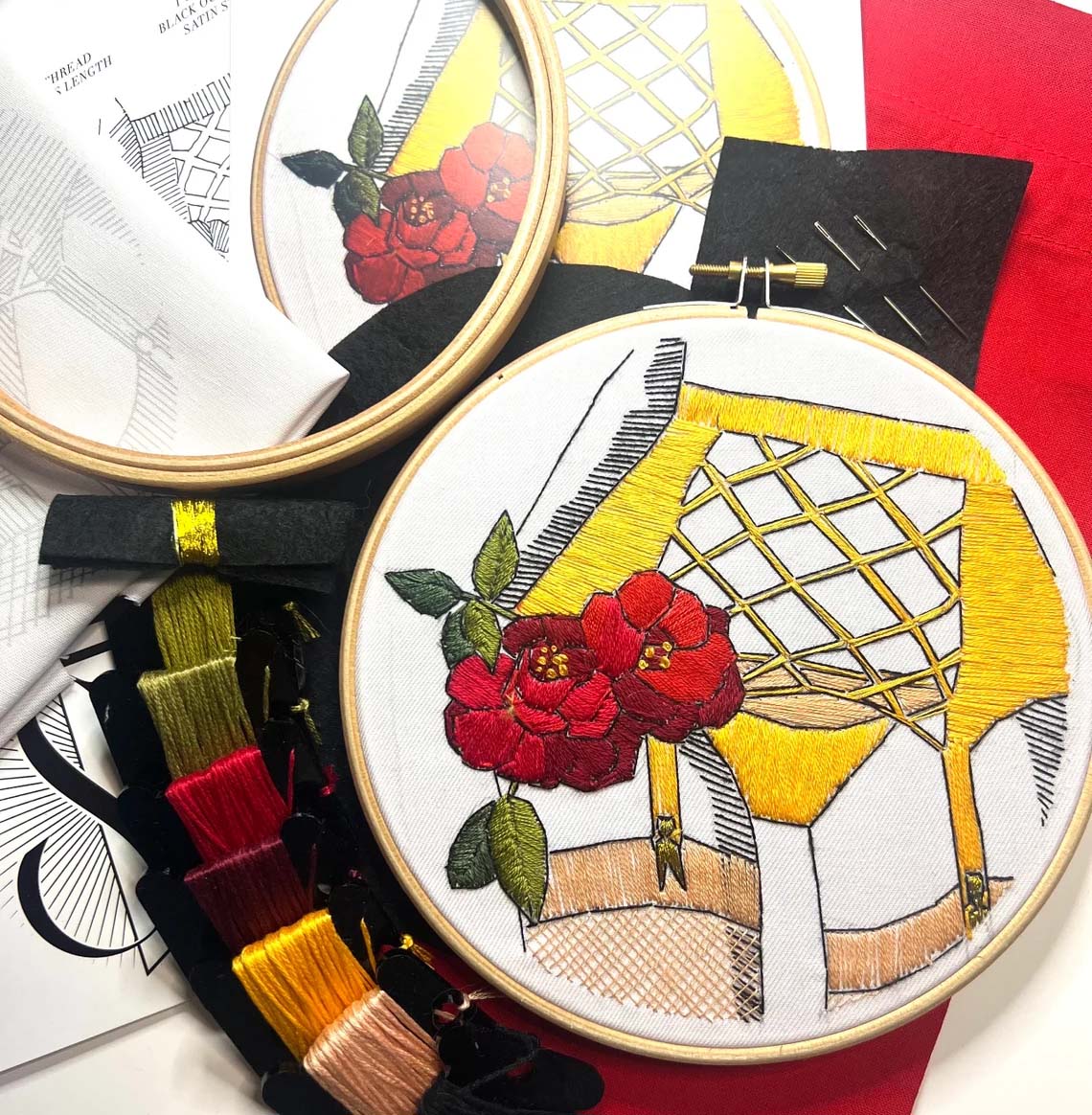 The Seductive Stitch lingerie embroidery hoop kit