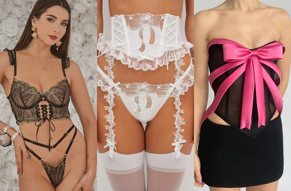 2024 lingerie trend - statement bows