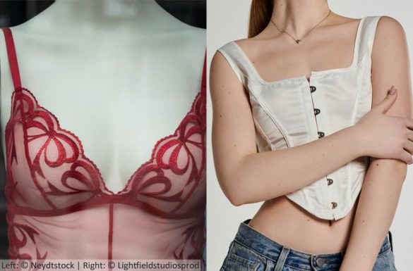 2024 lingerie trends - bows and stays-inspired corset tops