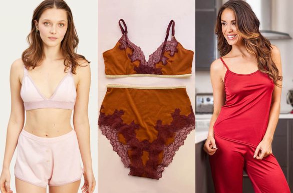 Cosy thermal cashmere lingerie, merino wool lingerie, and silk jersey lingerie