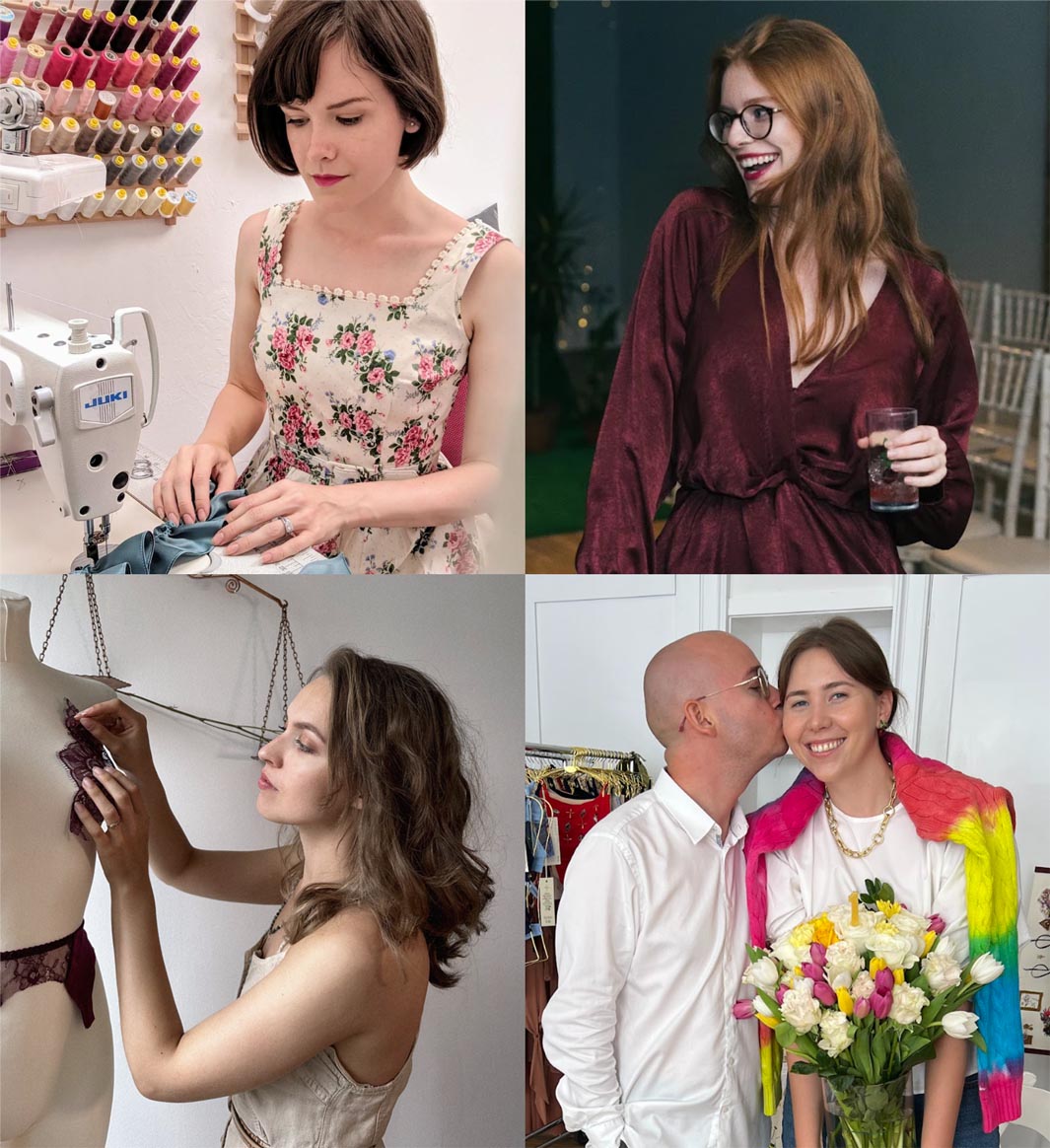 Handmade lingerie brands which use embroidery