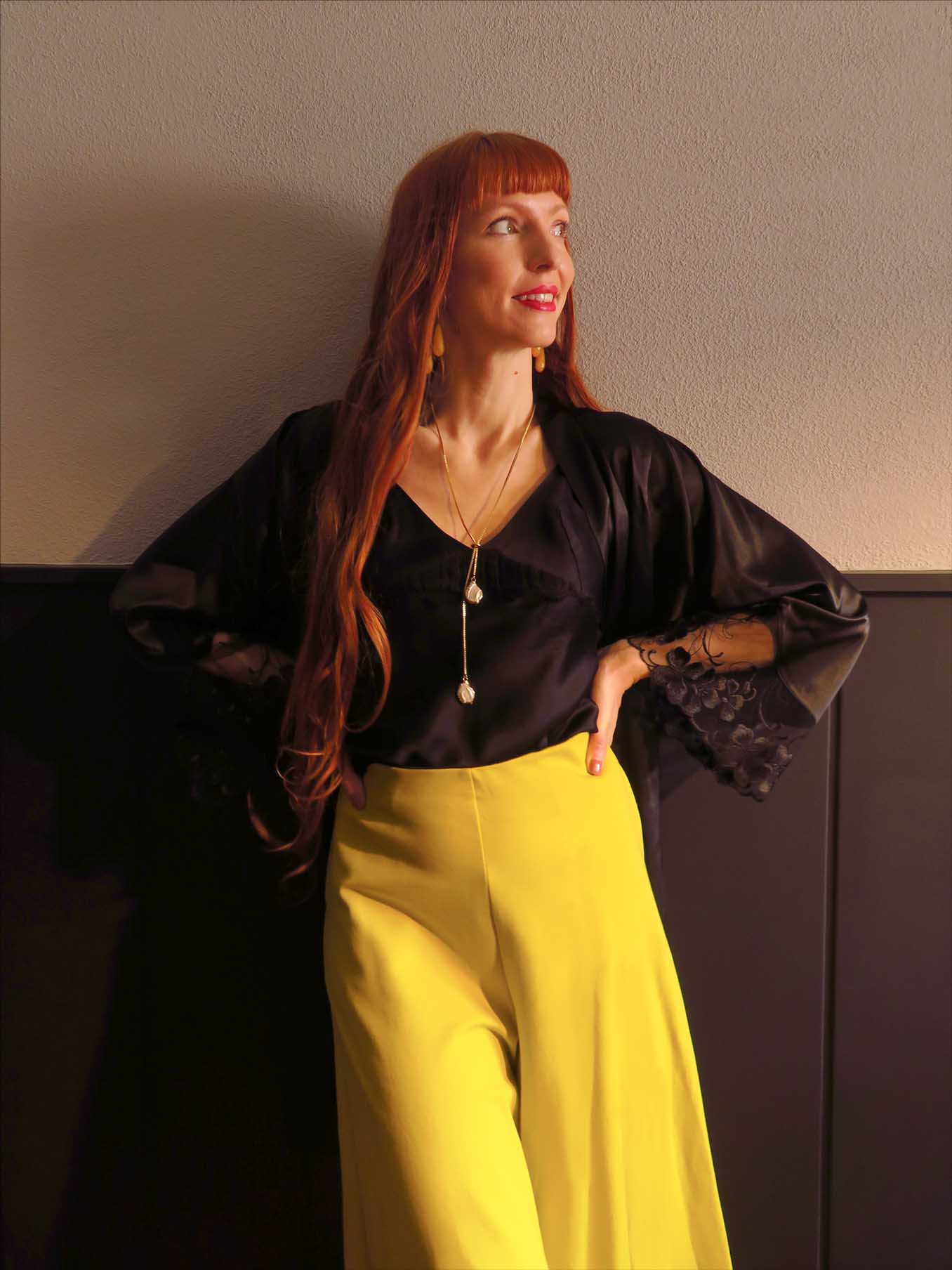 Phara d'Or kimono as outerwear 1