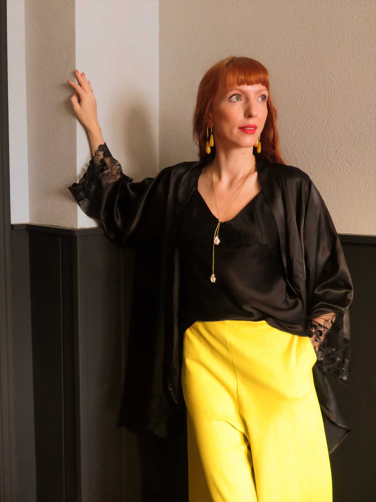 Phara d'Or kimono as outerwear 2