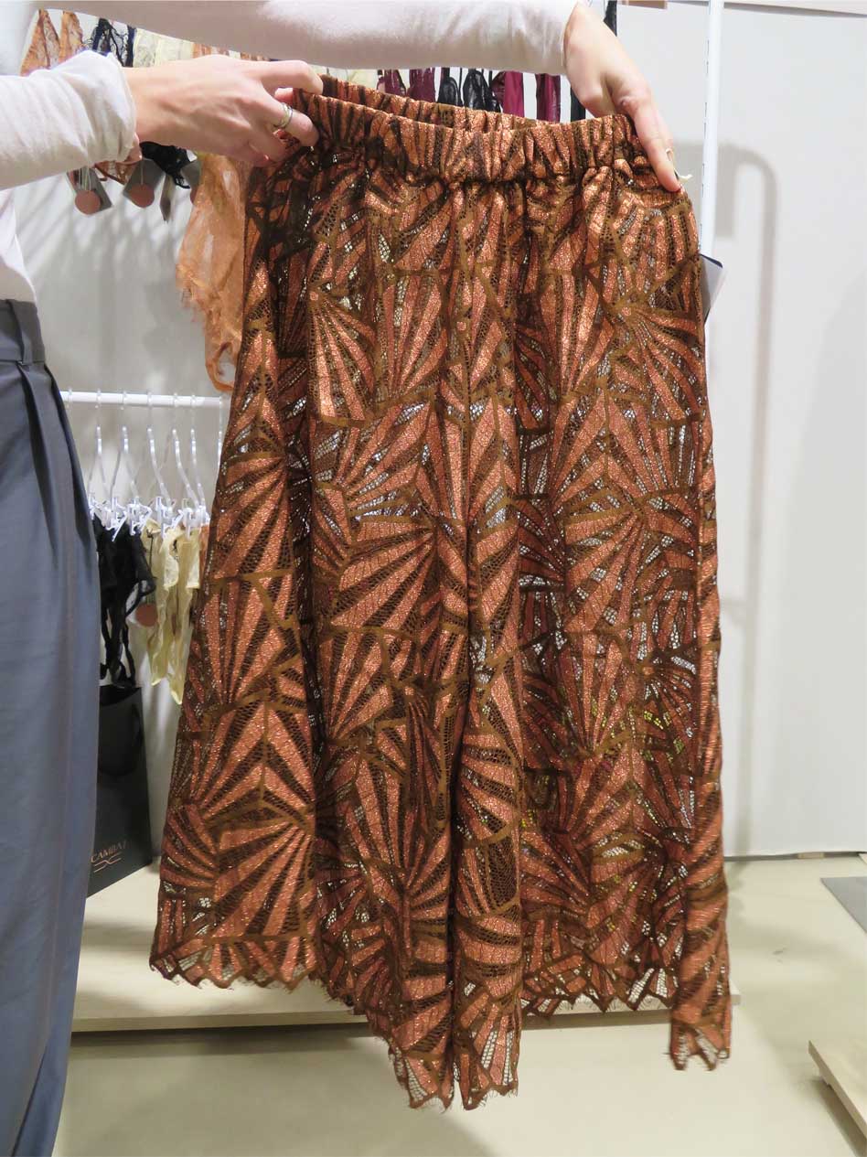 Cambaj La Fusion metallic copper beach pants