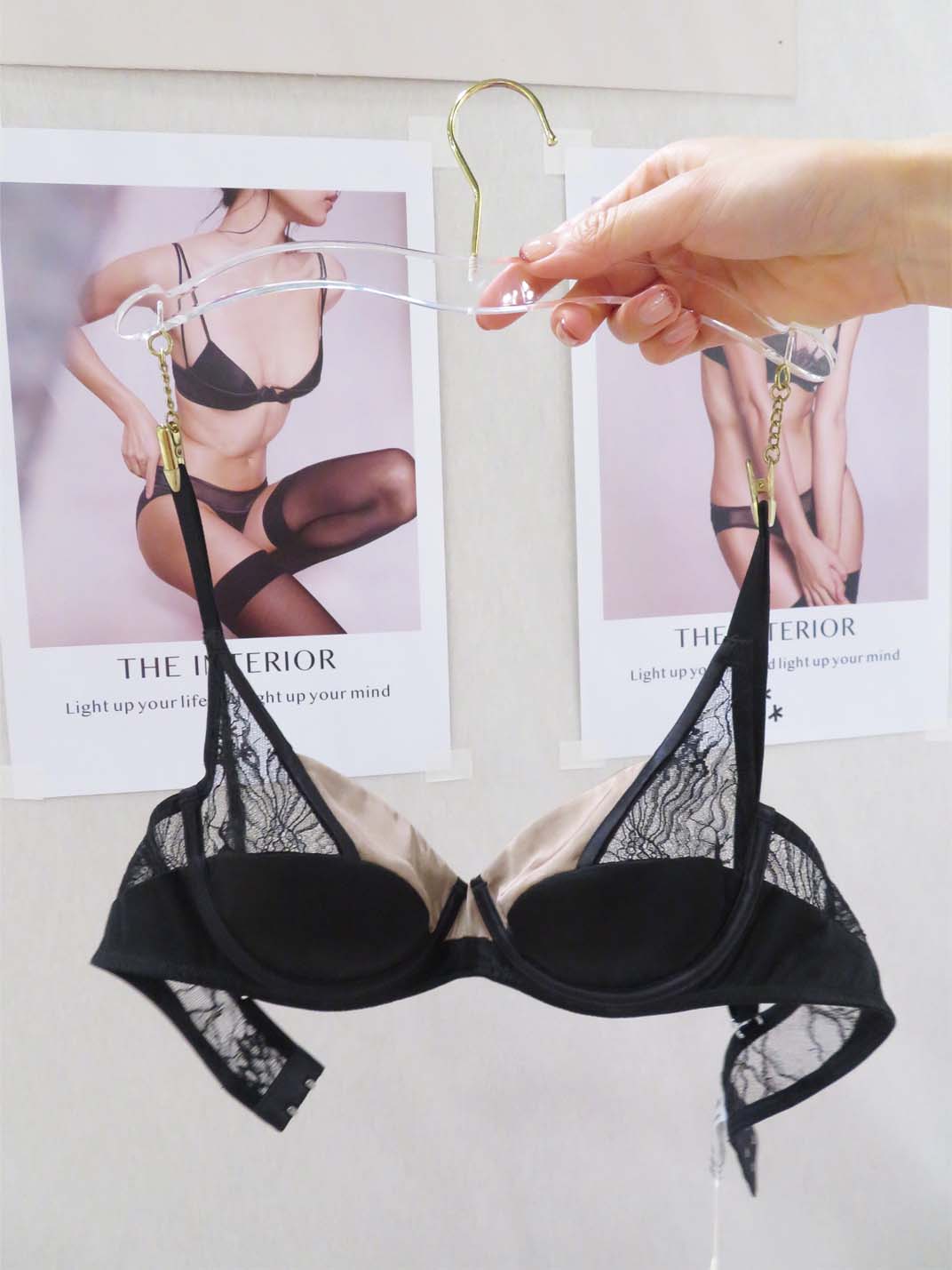 The Interior silk bra