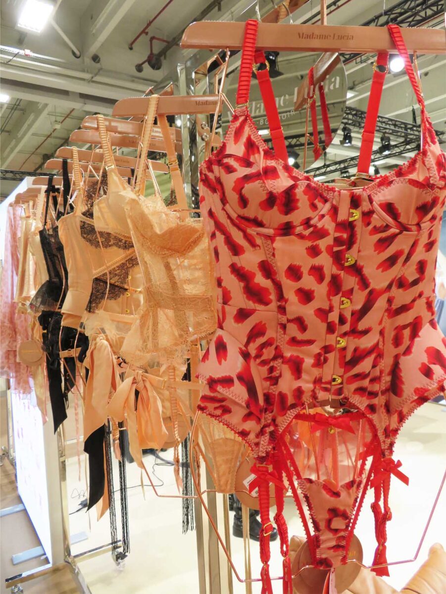 Maria Hohan Lucia Wildcat red leopard print corset / basque