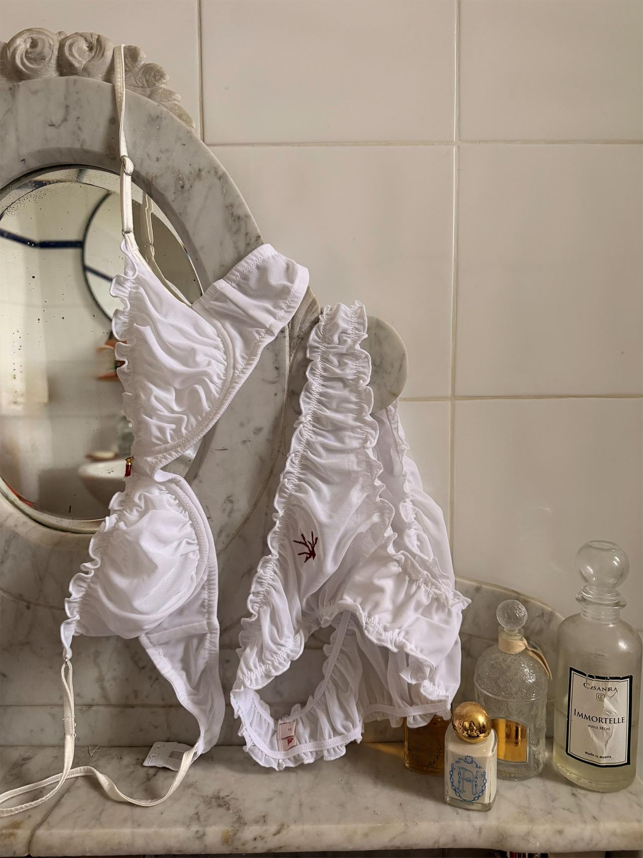 Vellutini Lingerie Ghjulia white bra set